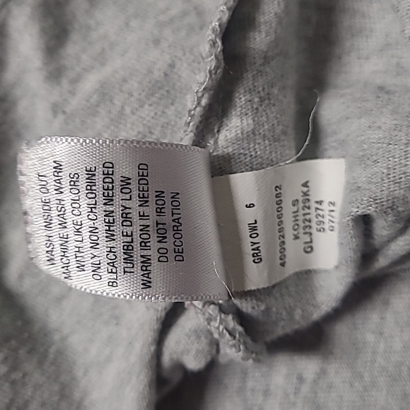 LITTLE GIRL'S JUMPING BEANS LONGSLEEVE OWL SHIRT - Picture 4 of 6